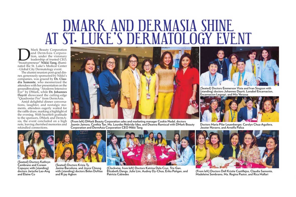 Dmark And Dermasia Shine At St Lukes Dermatology Event - I am Nikki Tang