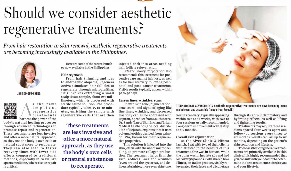 Should we consider aesthetic regenerative treatments - I Am Nikki Tang