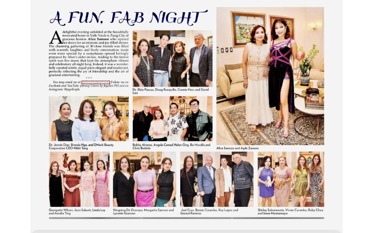 A fun fab night - I Am Nikki Tang